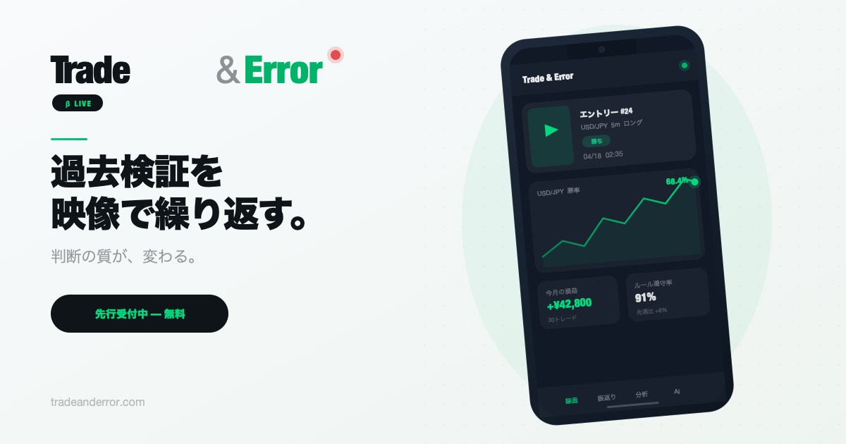Trade & Error — FXトレード動画ジャーナル